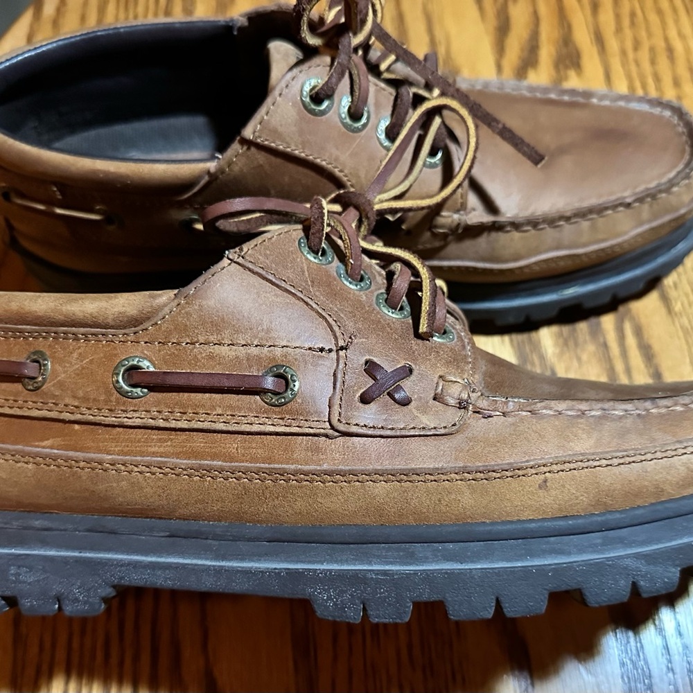 Ralph Lauren leather sport dock shoes men’s 10 s